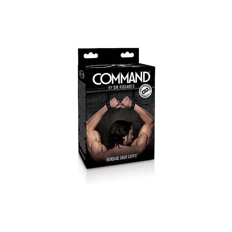 Command  - Bondage Door Cuffs - Black