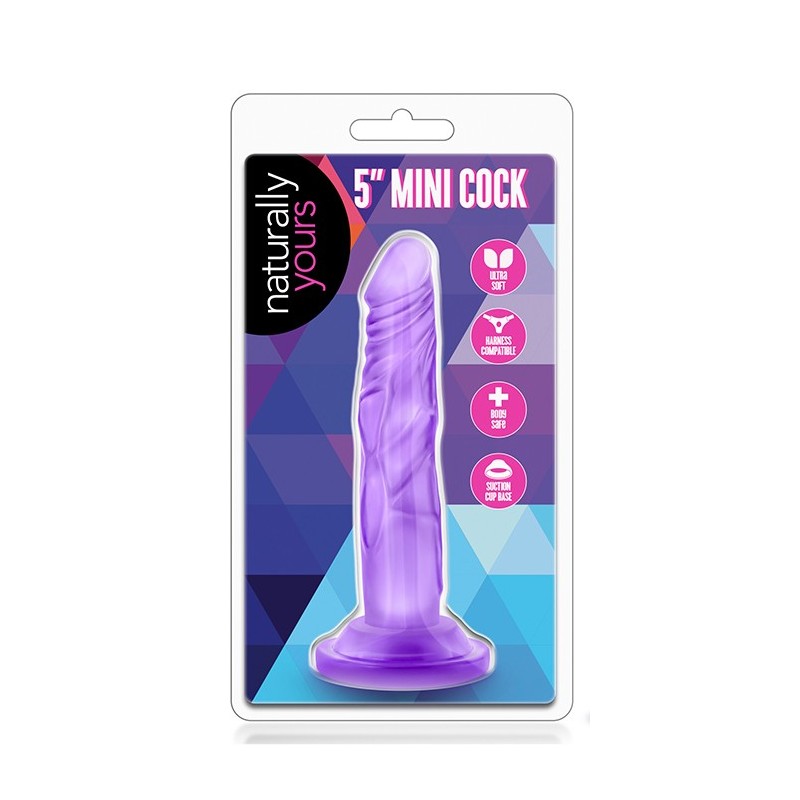 Naturally Yours 5 inch Mini Cock Purple