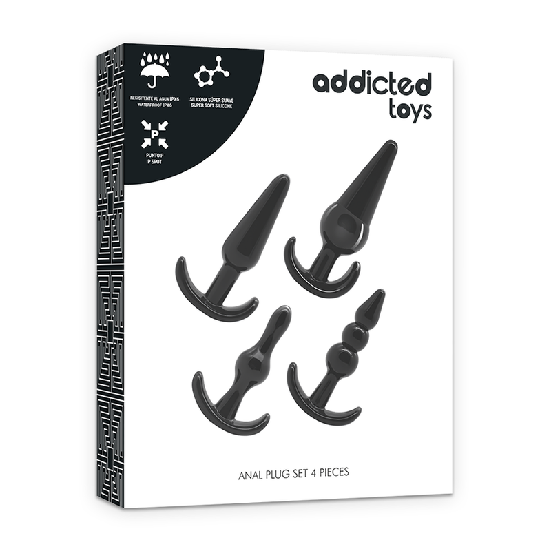 Addicted Toys 4 Silicone Anal Plugs Set