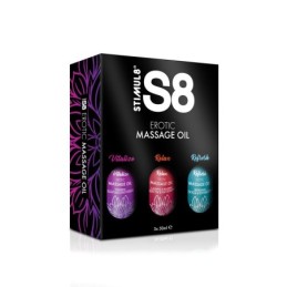 S8 Massage Oil Box 3 x 50ml