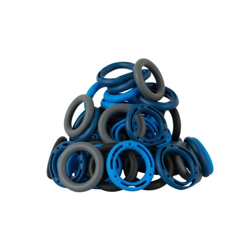 Cock Rings 100% Silicone - Solid Grå