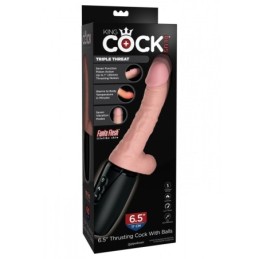 King Cock Thrusting Cock with Balls 6.5 Inch