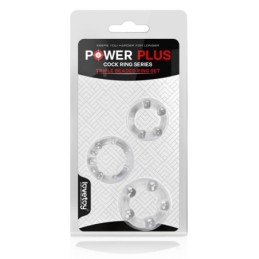 Power Plus Cockring 3 pack - Clear