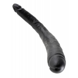 King Cock 16" Tapered Double Dildo - Black